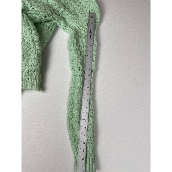 NWOT Free people crashing waves wool blend mint sweater womens S - Picture 7 of 9